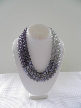 Charming Charlie Three Strand Necklace & earrings